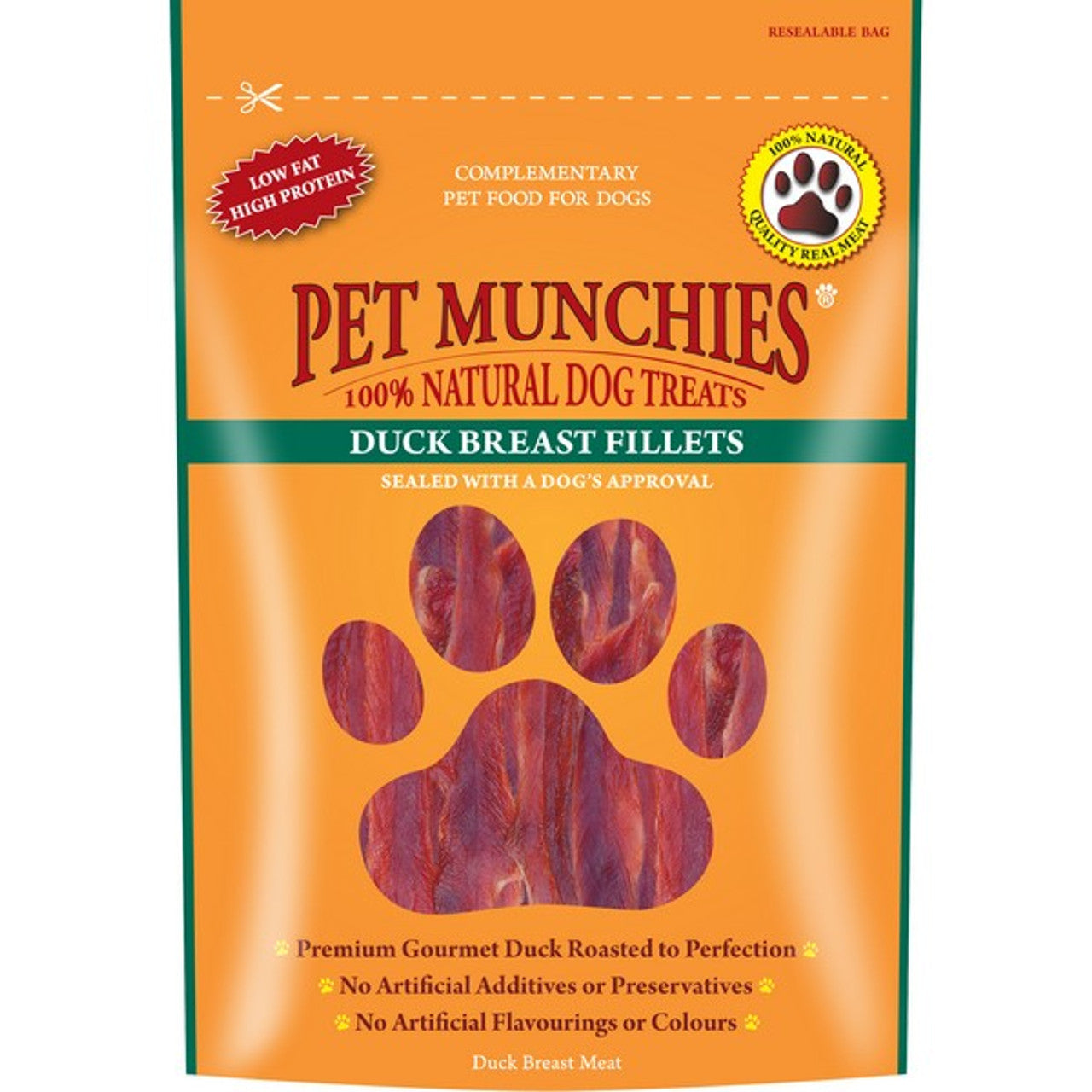 Pet MunchiesDuck Breast Fillets Dog Treats 80g